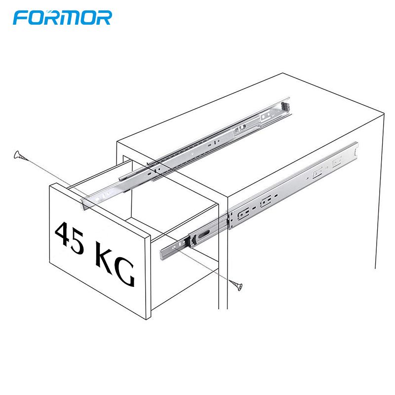 4591 Drawer slide jieyang rainbow zinc