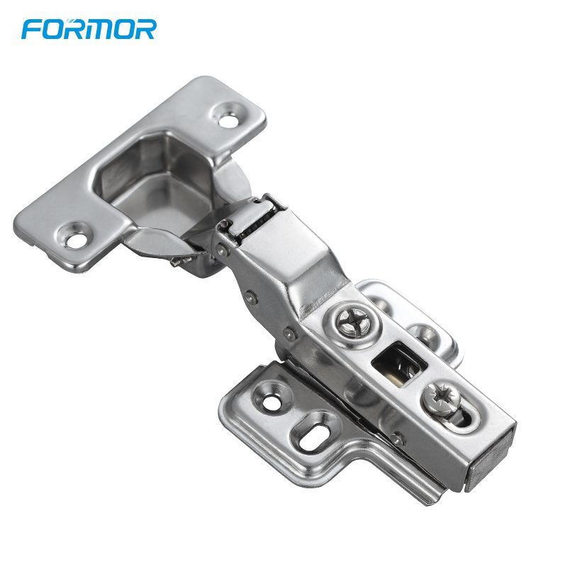 Hydraulic hinge one way stainless 201 square base clip on iron clip