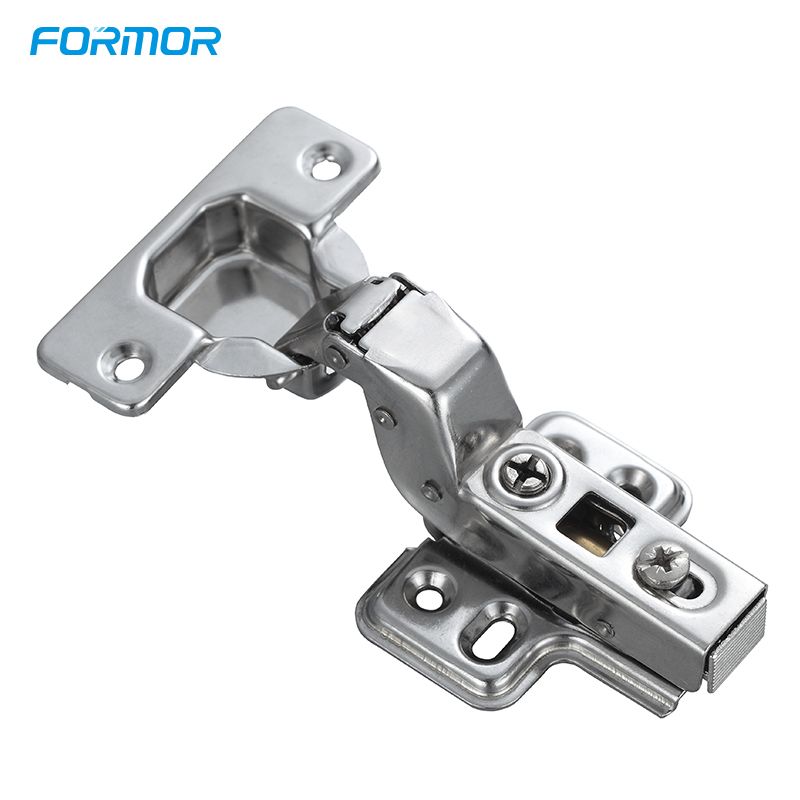 Hydraulic hinge one way stainless 201 square base clip on iron clip